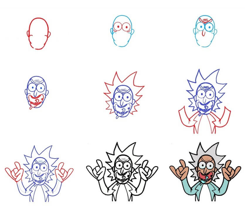 30 Facile Et Mignon Id es De Dessin Rick And Morty Comment Dessiner 