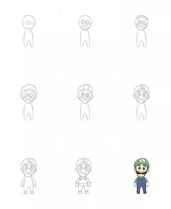 Mario vert (2) dessin