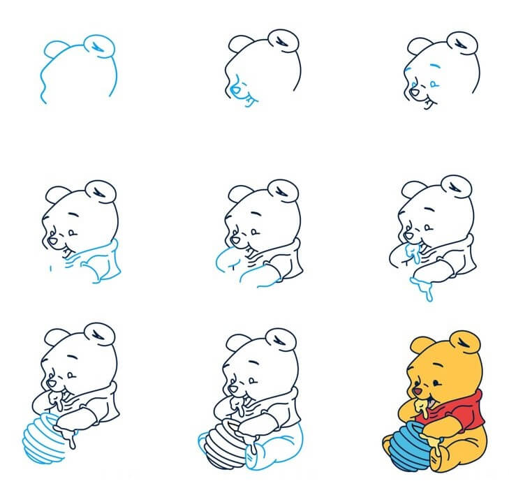 Winnie Dessin Facile Dessin Winnie Imprimer QWXA