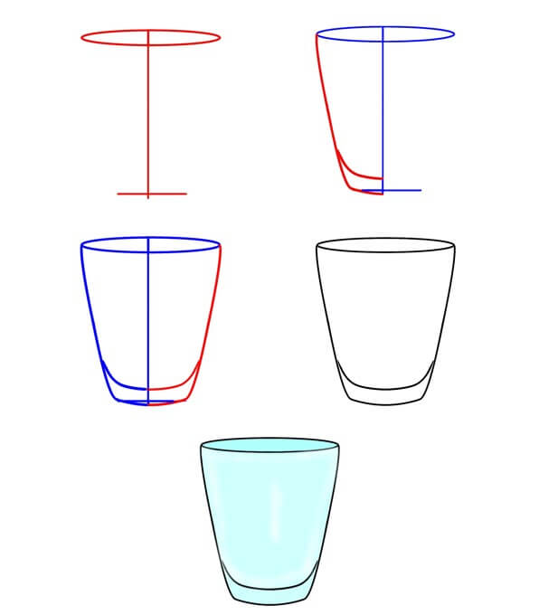 Coupe en verre (8) dessin