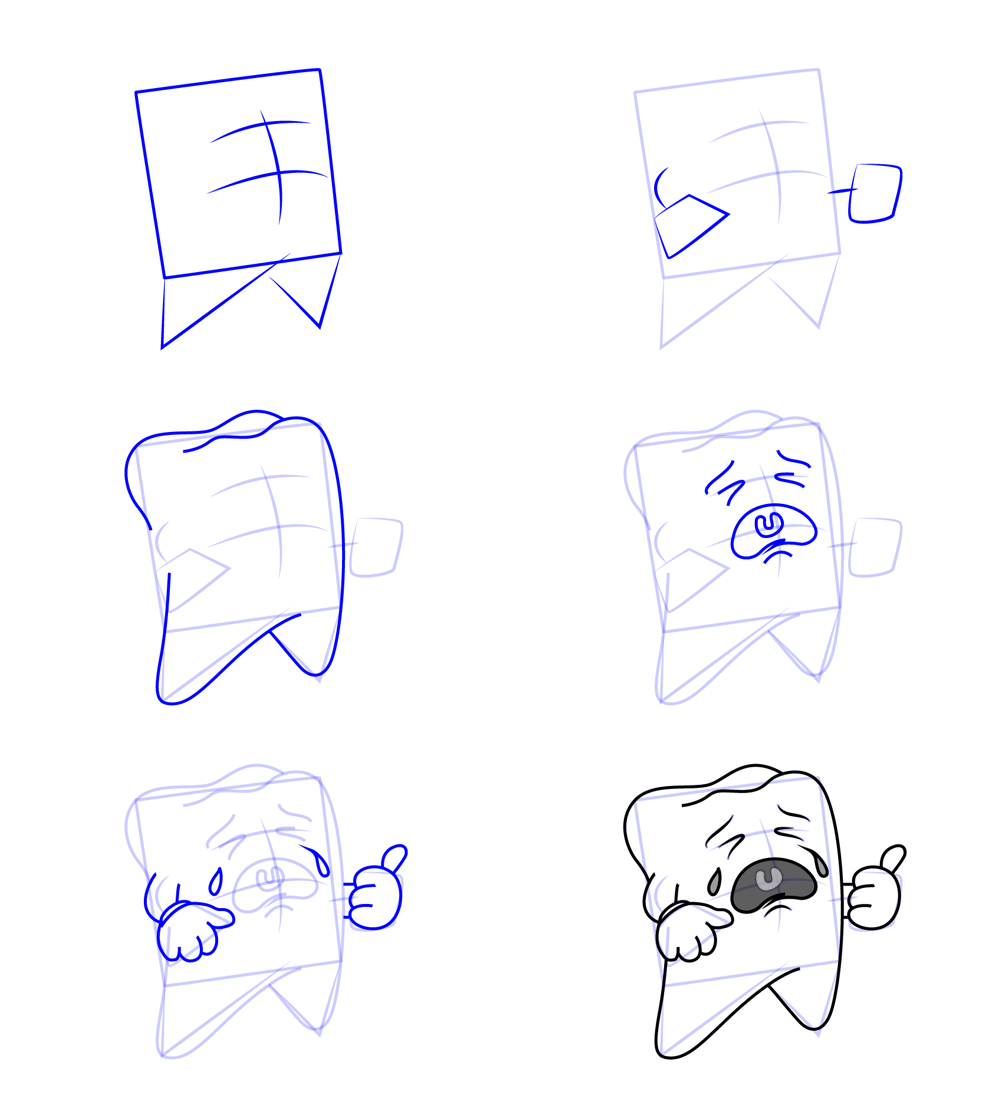 Dessin animé de dents (5) dessin