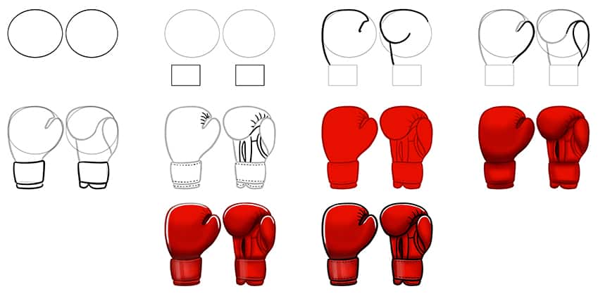 Gants de boxe (4) dessin