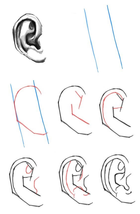 idée d'oreille (7) dessin