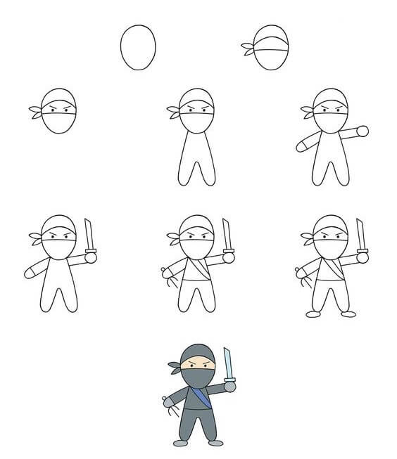 idée ninja (3) dessin