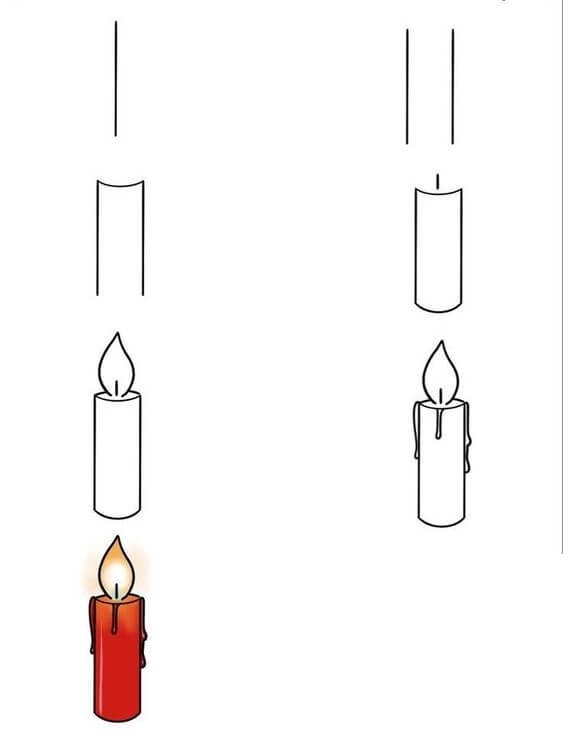 Idées de bougies (1) dessin