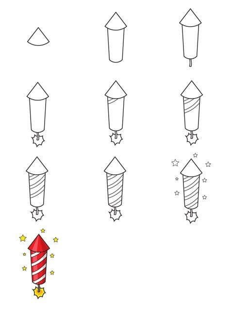 Idées de feux d’artifice (6) dessin