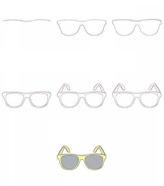 Idées de lunettes (10) dessin