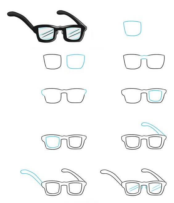 Idées de lunettes (12) dessin