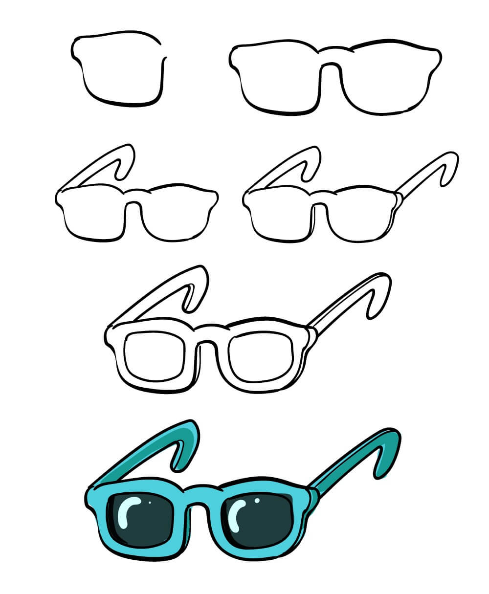 Idées de lunettes (13) dessin
