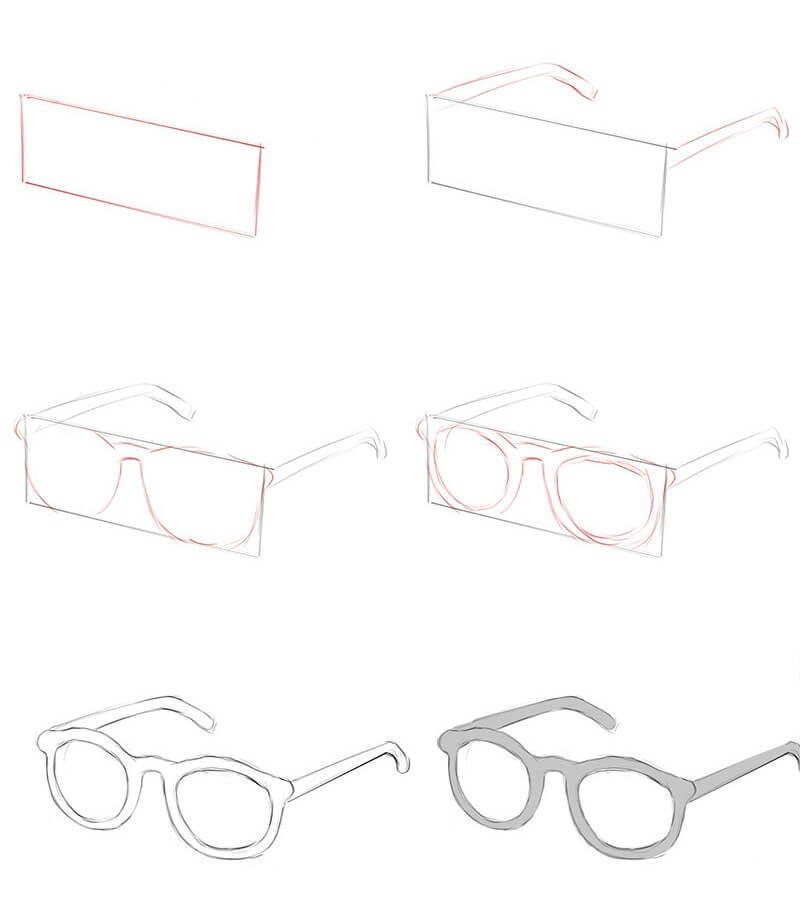 Idées de lunettes (14) dessin