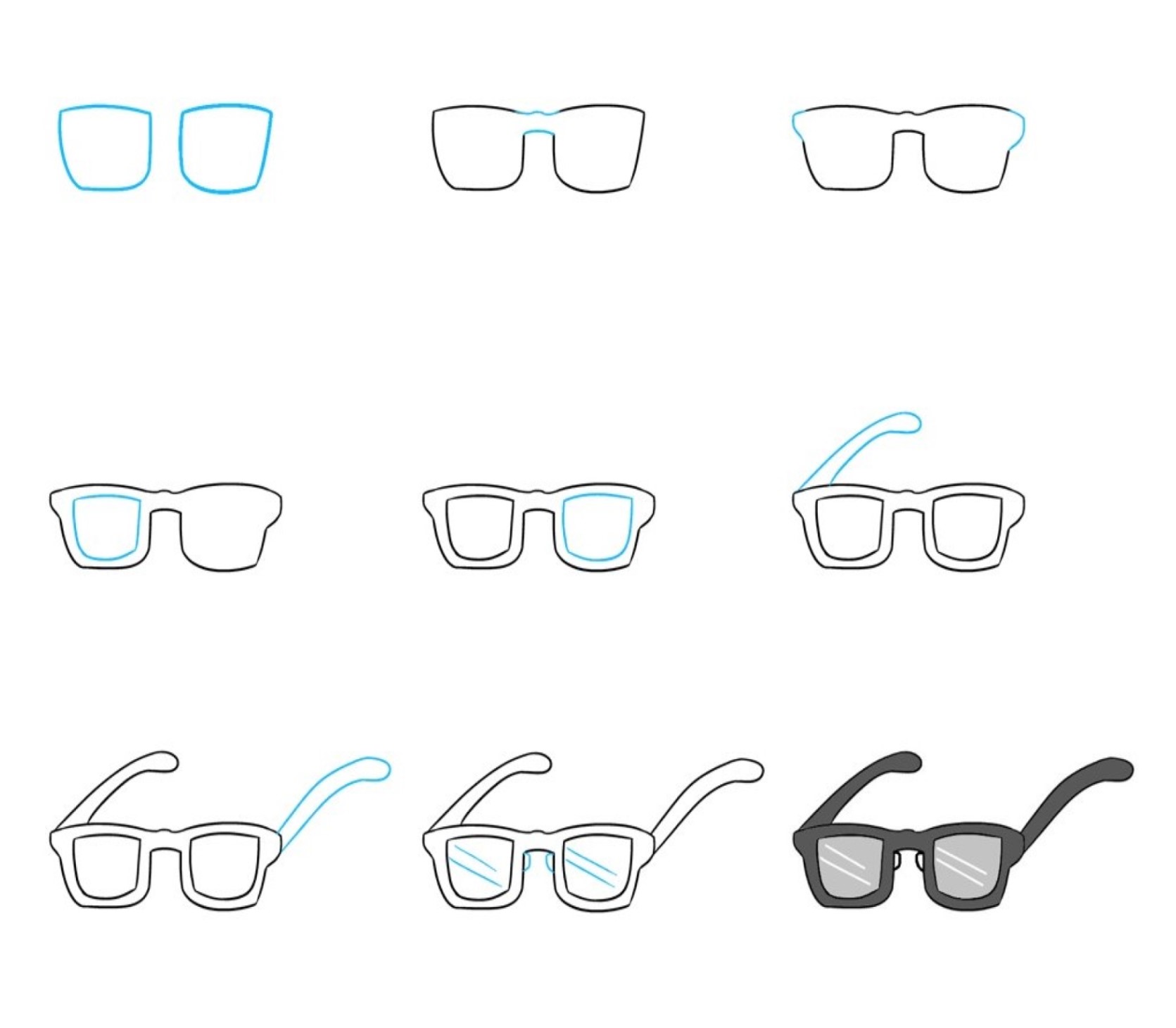 Idées de lunettes (18) dessin