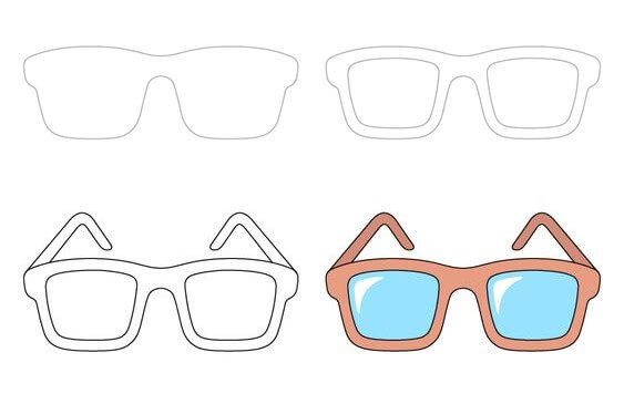 Idées de lunettes (3) dessin