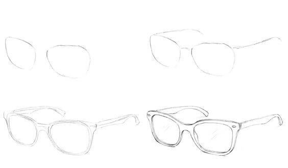 Idées de lunettes (7) dessin