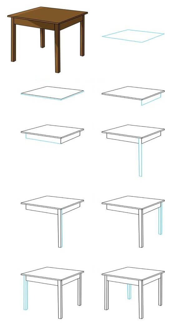 Idées de tables (11) dessin