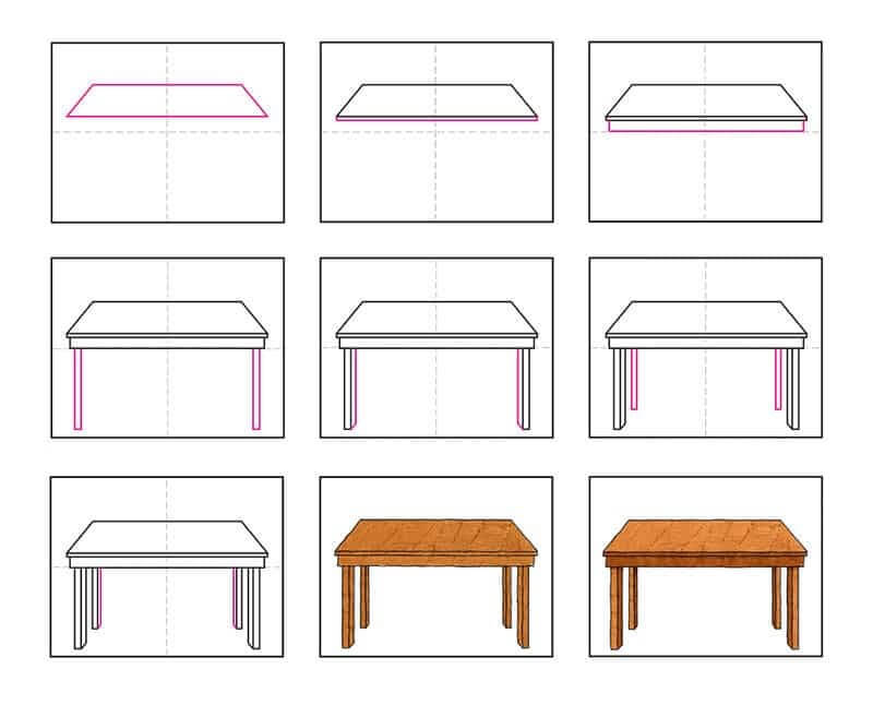 Idées de tables (13) dessin
