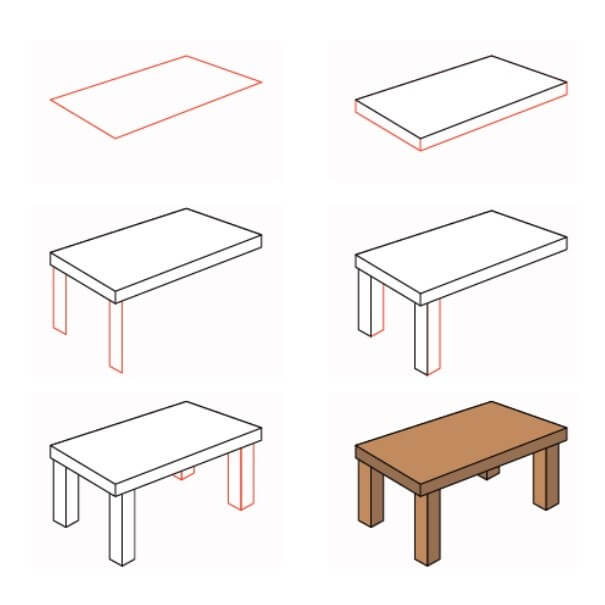 Idées de tables (14) dessin
