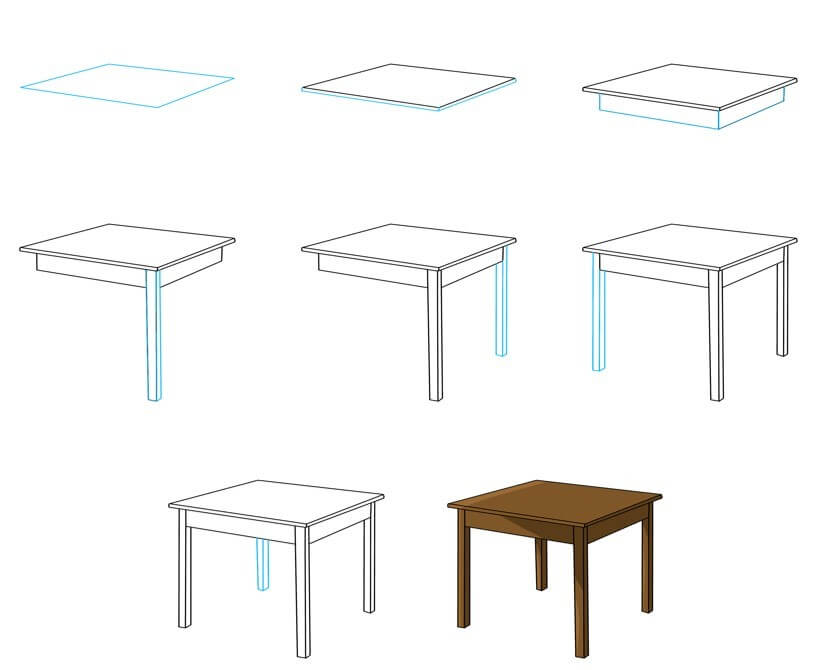 Idées de tables (19) dessin