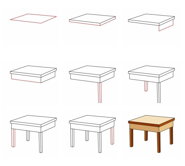 Idées de tables (20) dessin