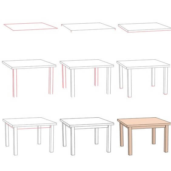 Idées de tables (5) dessin