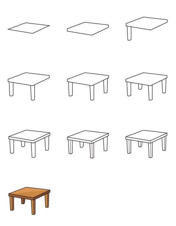 Idées de tables (7) dessin