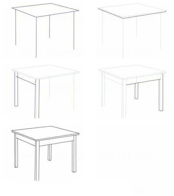 Idées de tables (8) dessin