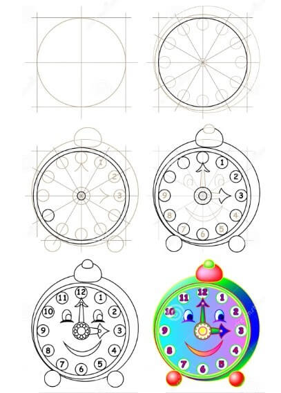 Idées d'horloge (20) dessin