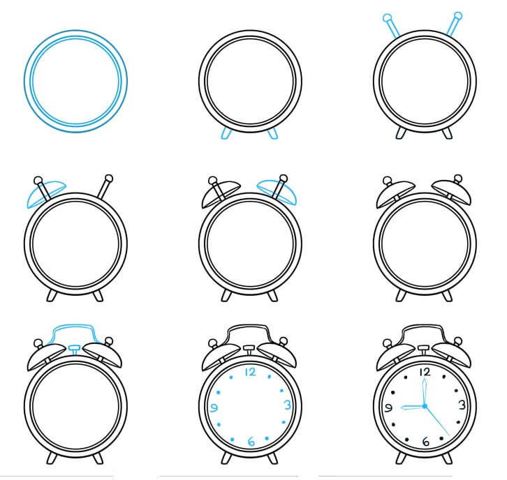 Idées d’horloge (23) dessin