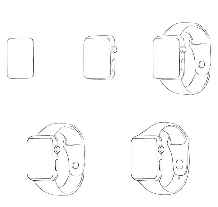 Montres-bracelets (13) dessin