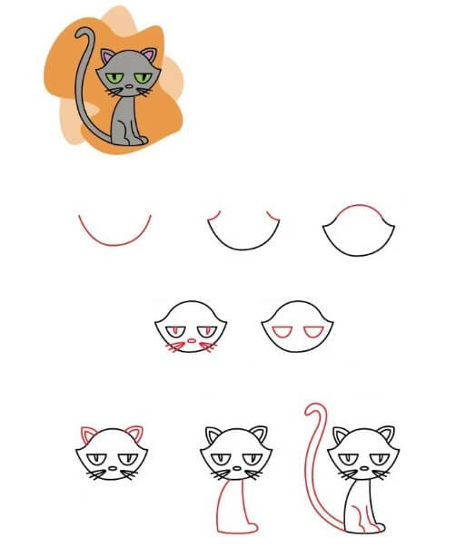 Chat d’Halloween (4) dessin