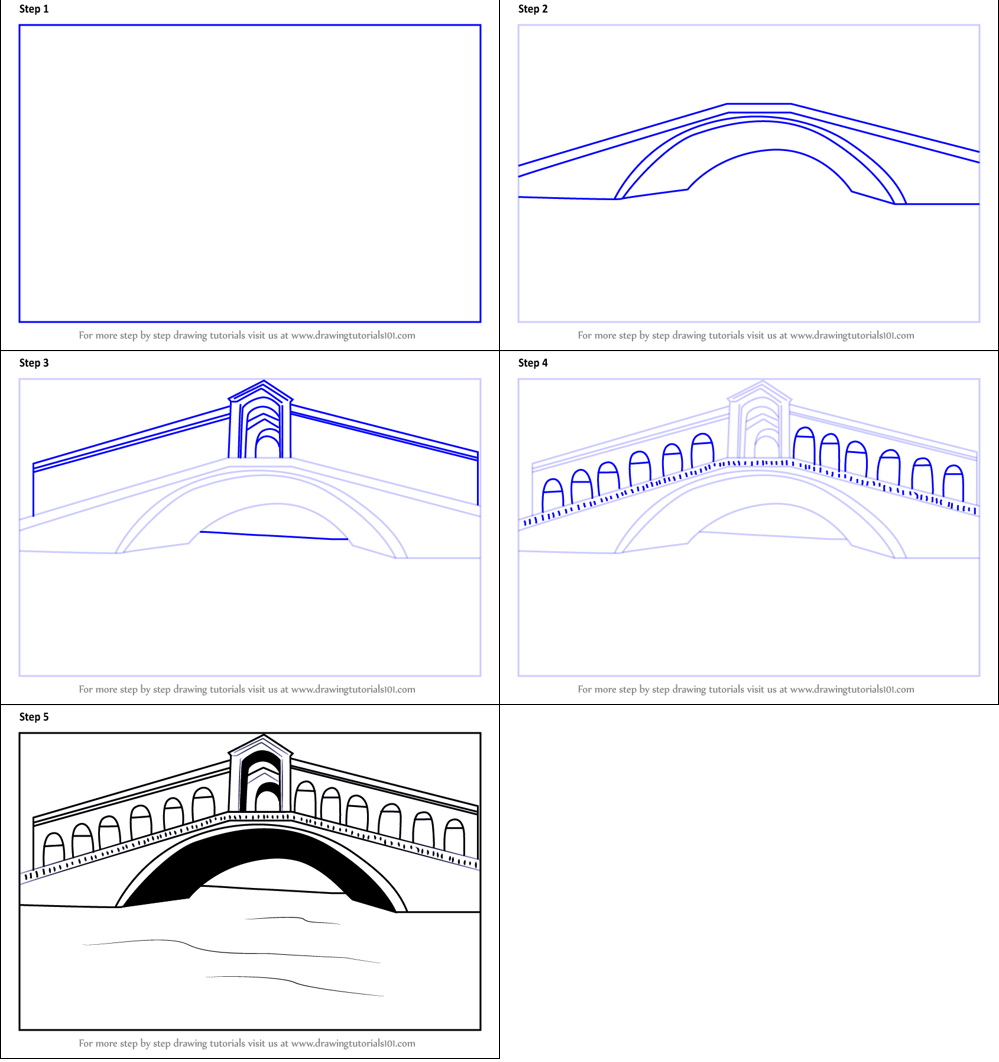 Dessiner un pont simple (6) dessin