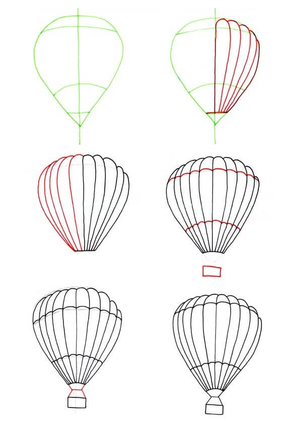 Hot air balloon idea (10) dessin