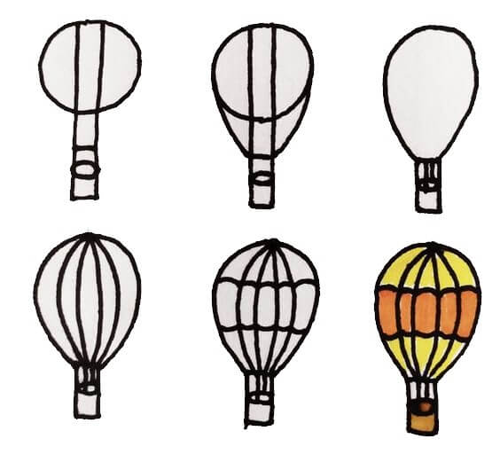 Hot air balloon idea (16) dessin