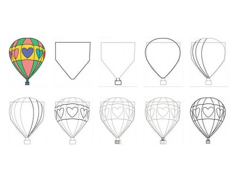 Hot air balloon idea (20) dessin