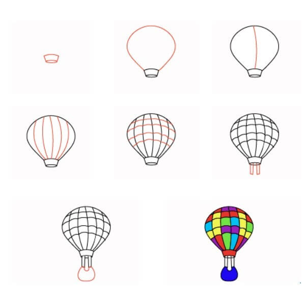 Hot air balloon idea (22) dessin