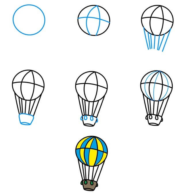 Hot air balloon idea (28) dessin