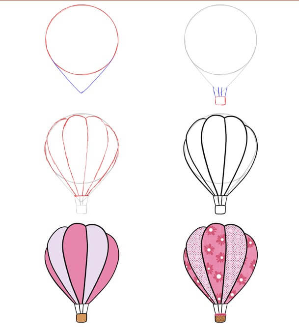 Hot air balloon idea (30) dessin