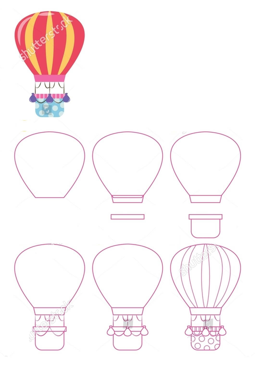 Hot air balloon idea (31) dessin