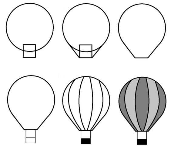 Hot air balloon idea (7) dessin