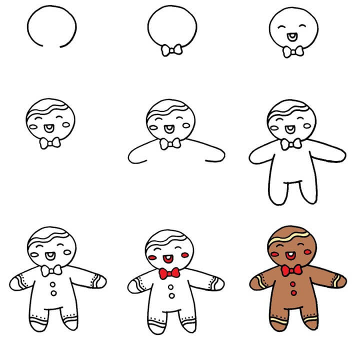 Combinaison Bébé Bonhomme Pain D'épice Avec Capuche - Automne/hiver, Tailles 70 à 100