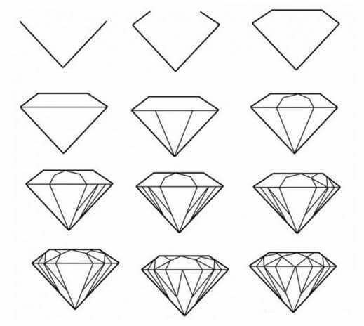 idée de diamant (10) dessin