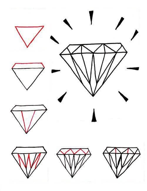 idée de diamant (16) dessin