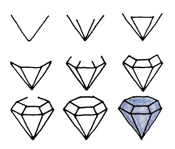 idée de diamant (2) dessin