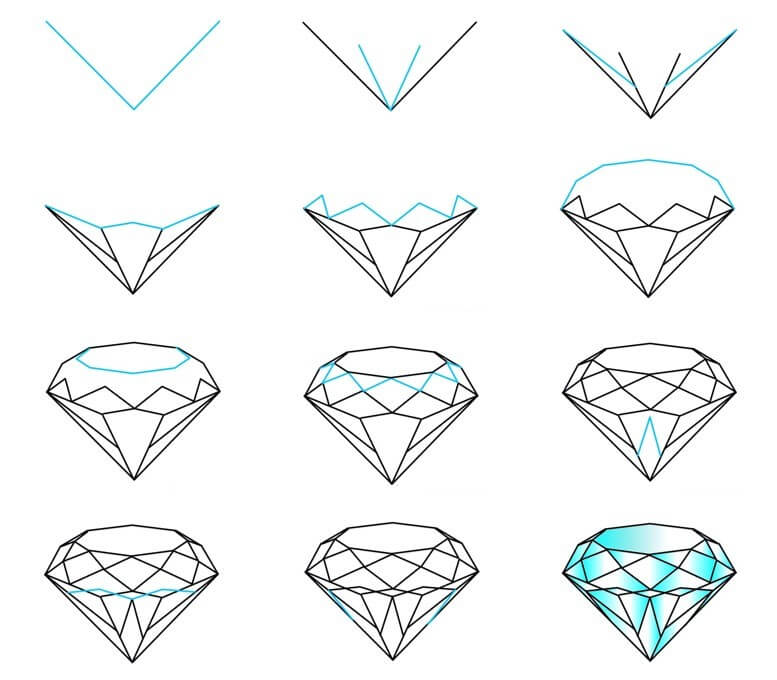 idée de diamant (30) dessin