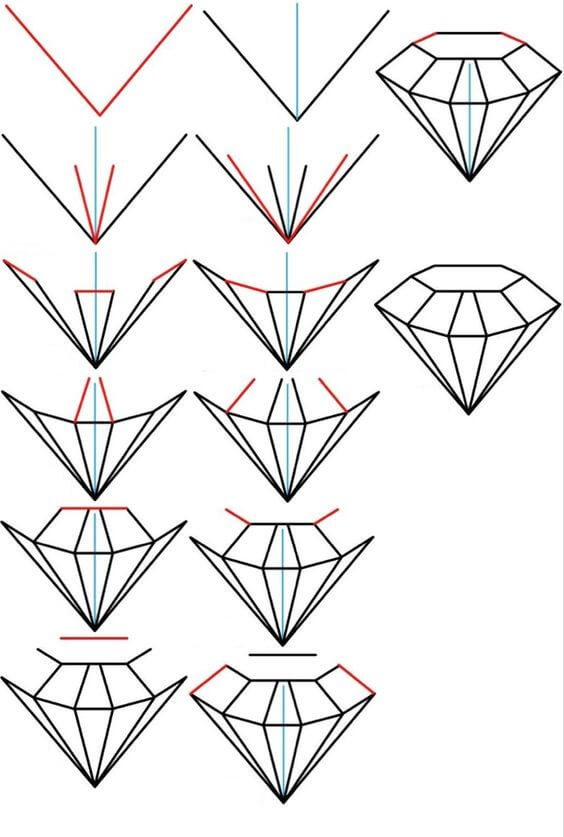 idée de diamant (7) dessin
