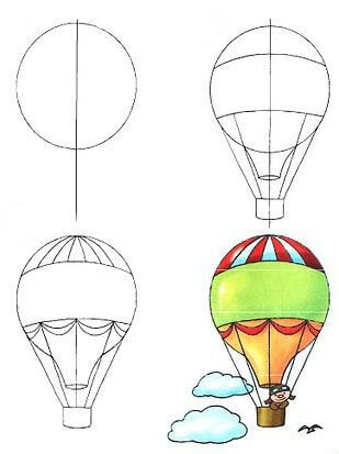 Idée de montgolfière (1) dessin