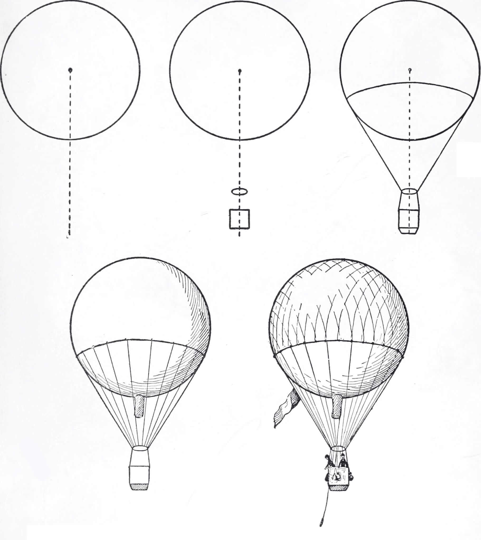 Idée de montgolfière (15) dessin