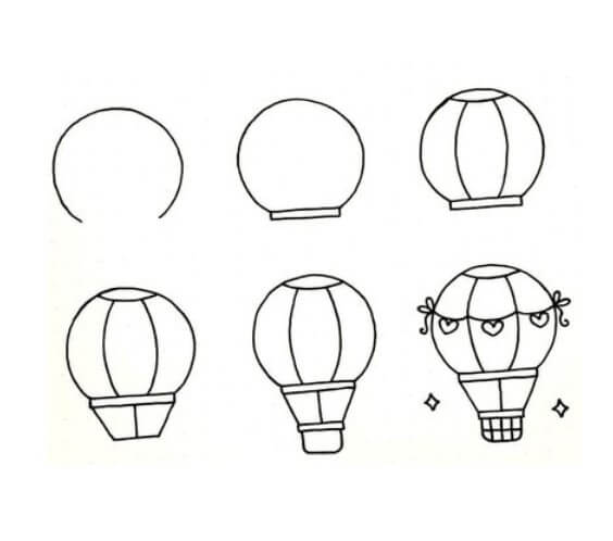 Idée de montgolfière (6) dessin