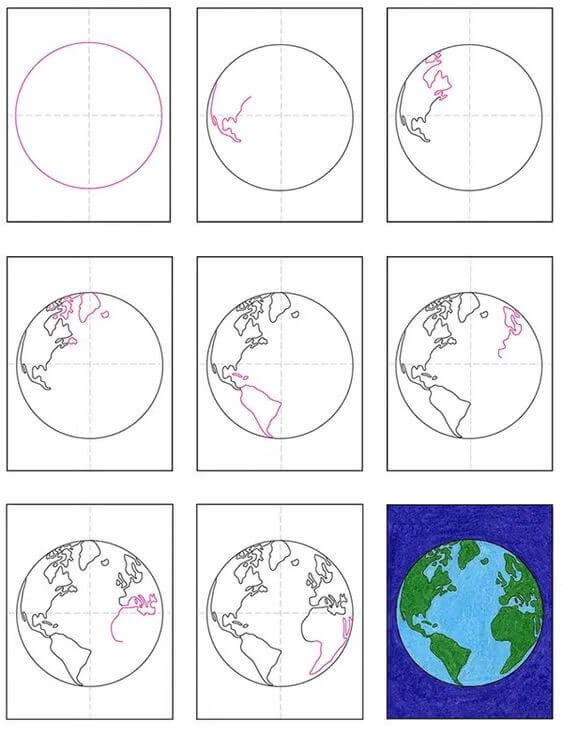 idée de planète (4) dessin