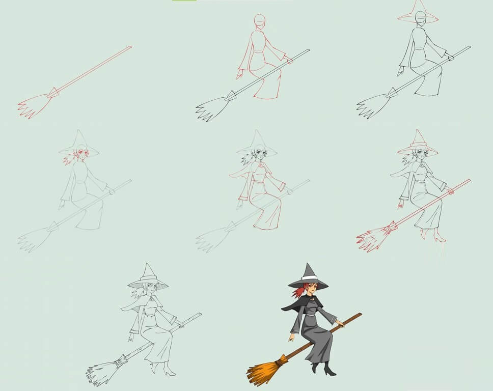 30 Facile Et Mignon Id es De Dessin Sorci re Comment Dessiner Sorci re