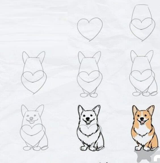 Idées de chiens Corgi (1) dessin